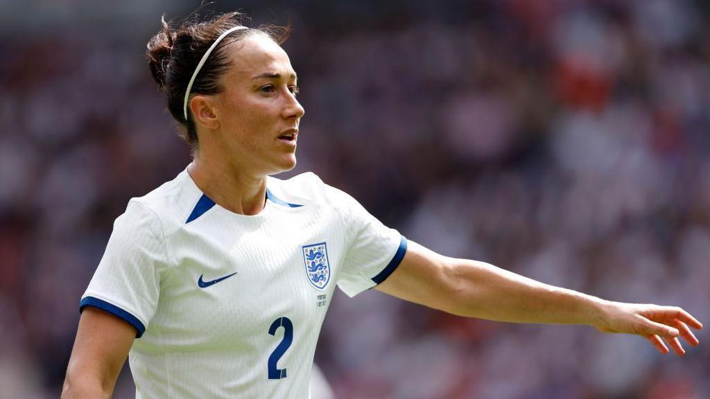 Lucy Bronze on England duty