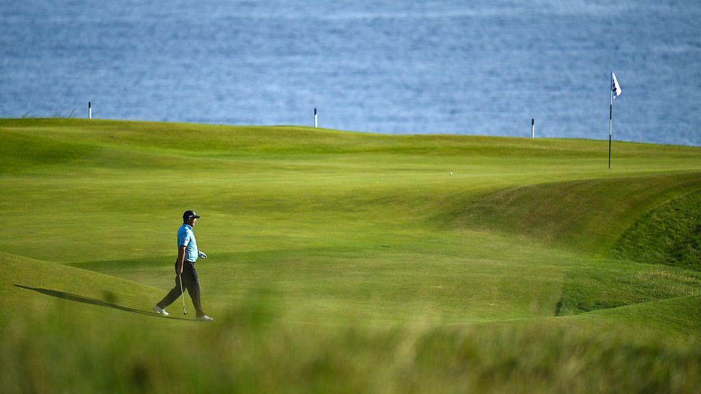 Padraig Harrington walking on Royal Portrush