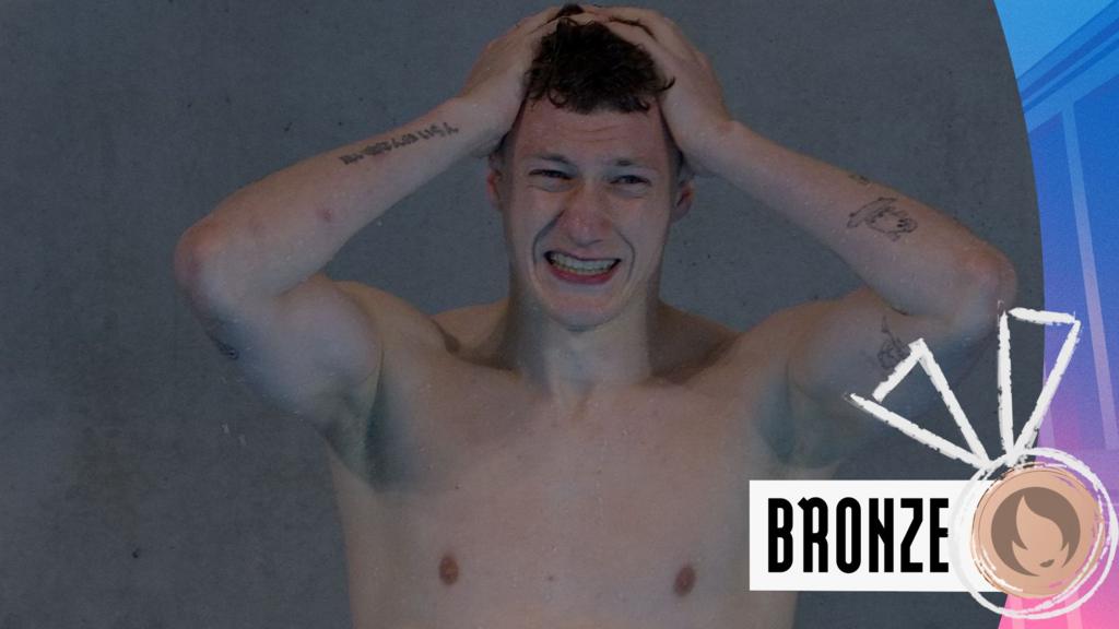 Paris 2024 Olympics video Noah Williams wins bronze in men's 10m