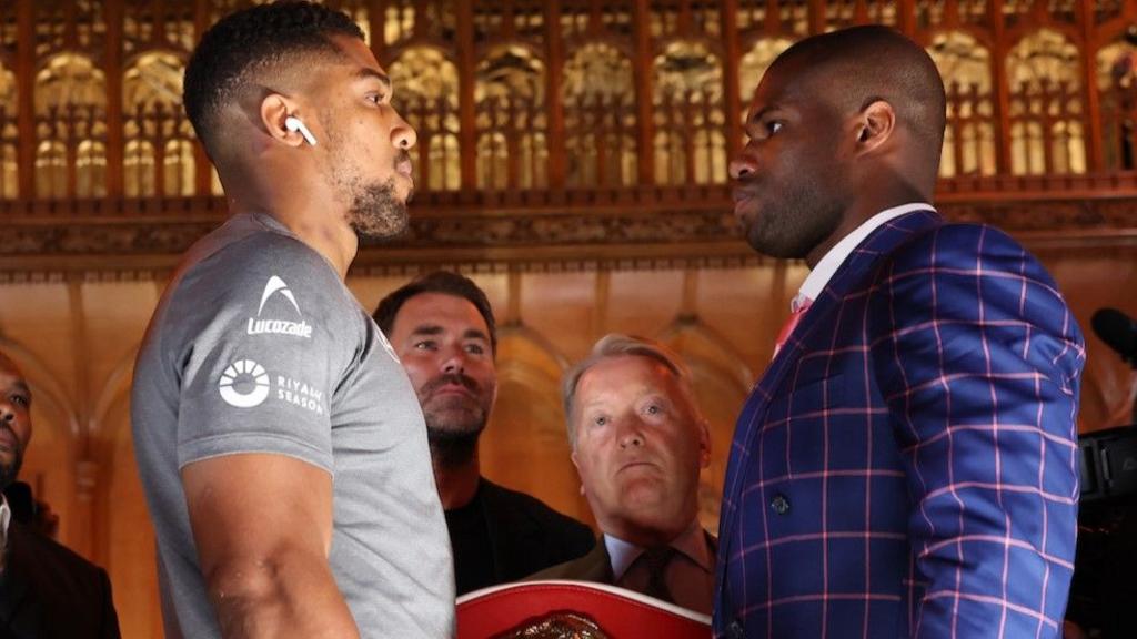 Anthony Joshua and Daniel Dubois