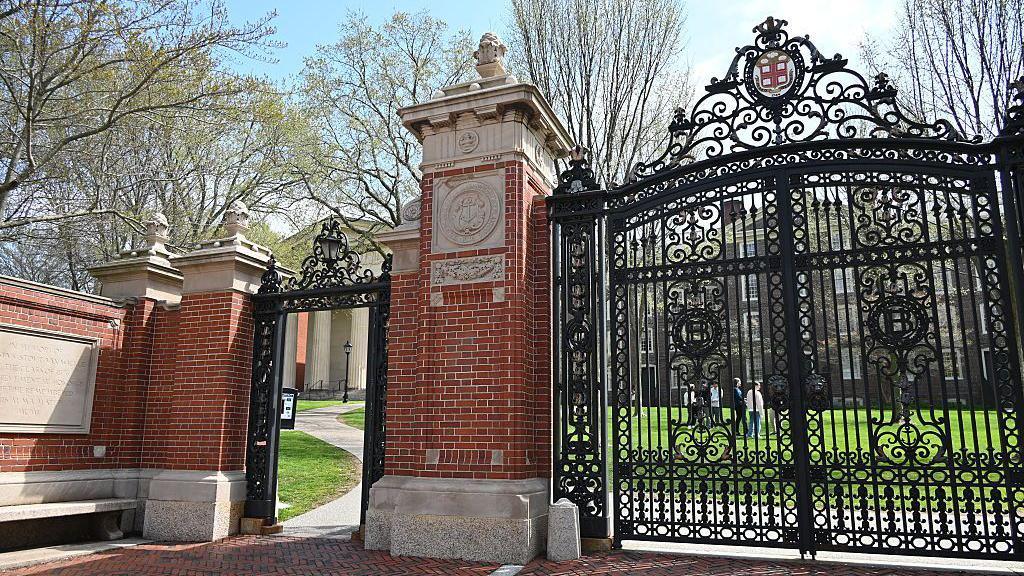 The gates of Brown University in Rhode Island