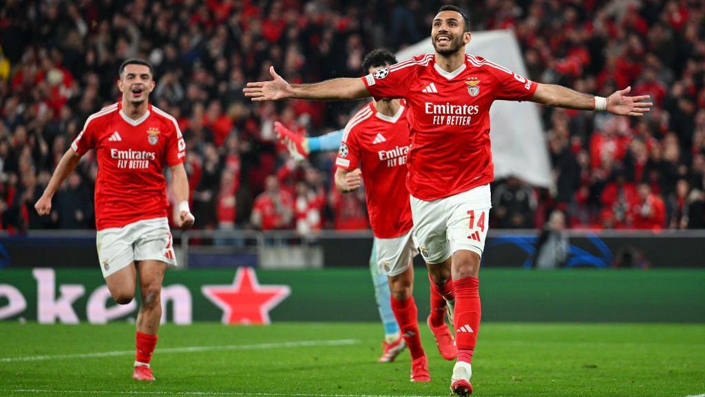 Benfica celebrate goal