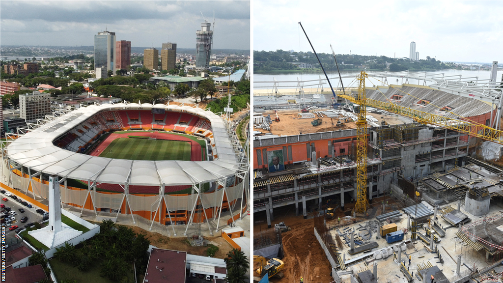 The Felix Houphouet-Boigny stadium in Abidjan