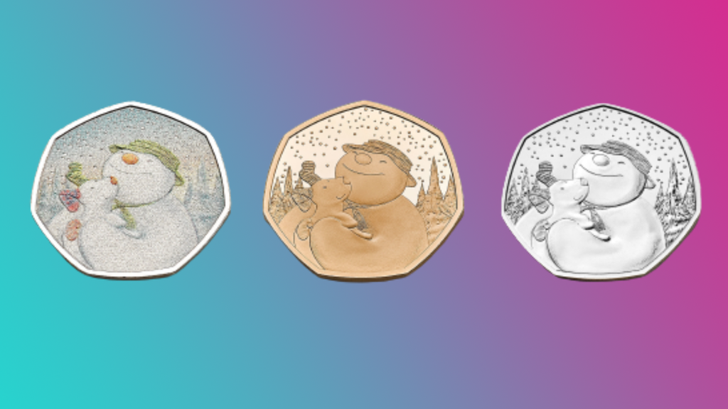 Snowman snowdog coins