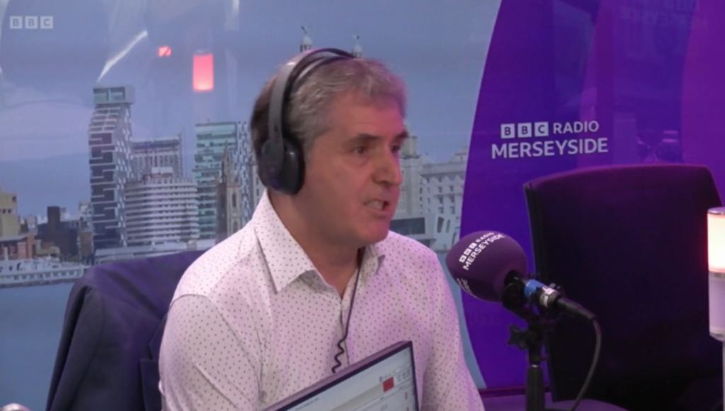 Metro mayor Steve Rotheram sits in the Radio Merseyside hotseat