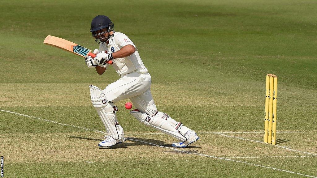 Karun Nair batting for India