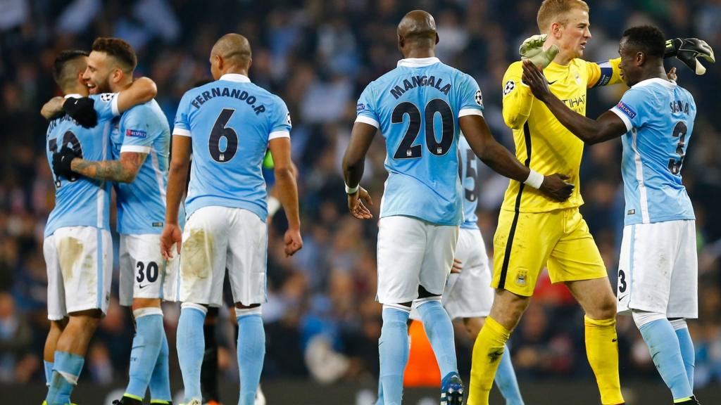 Manchester City celebrate