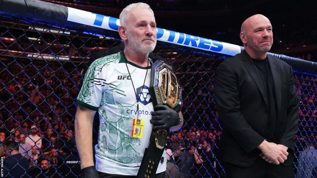 Andy Aspinall holds the UFC interim heavyweight title after Tom Aspinall's win over Sergei Pavlovich