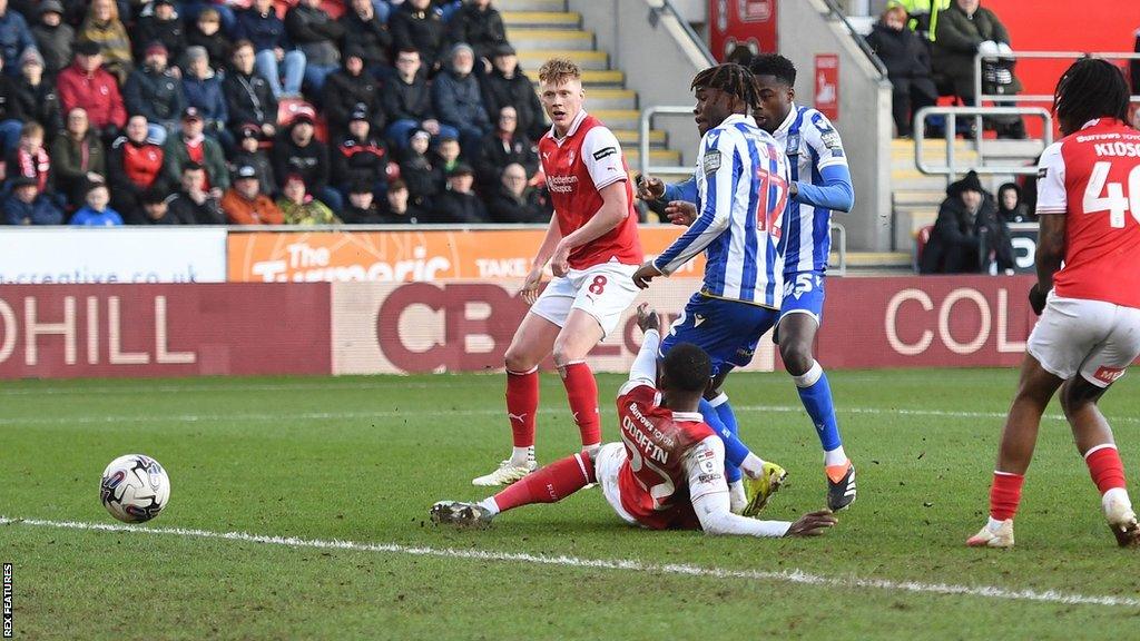 Ike Ugbo scores for Sheffield Wednesday