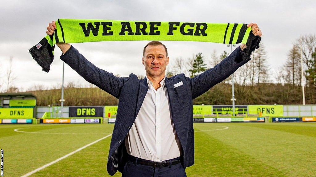 Duncan Ferguson at Forest Green's New Bolt Lawn