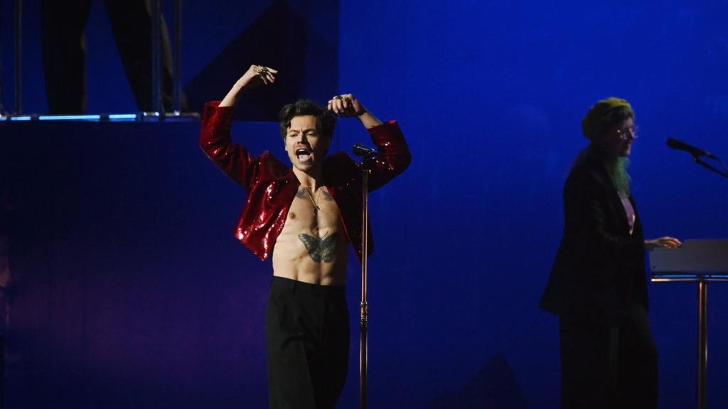 Harry Styles on stage