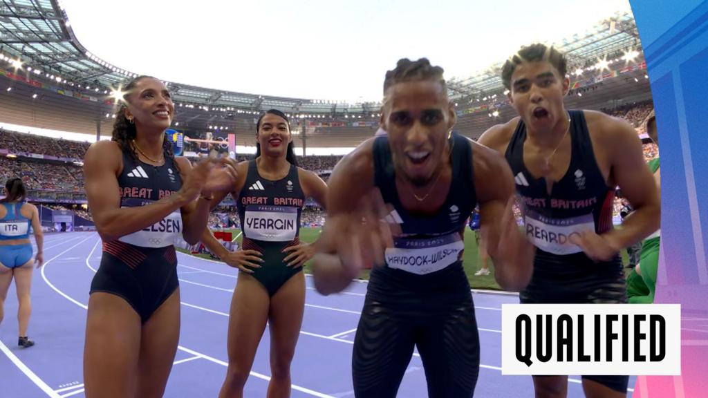 Watch: GB cruise into mixed 4x400m relay final