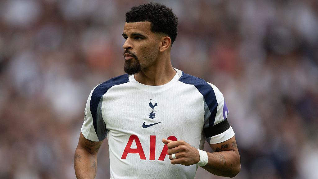 Dominic Solanke playing for Tottenham