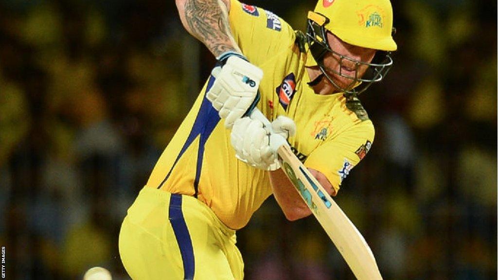 Ben Stokes playing for Chennai Super Kings in the IPL