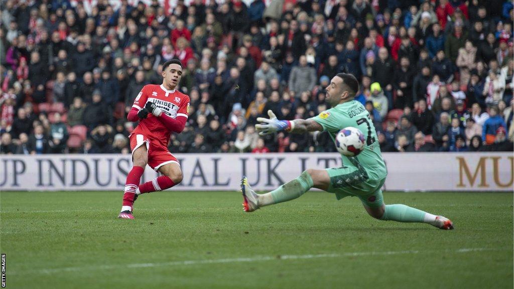 Dean Bouzanis playing for Reading