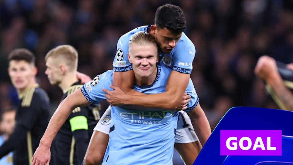 Haaland's 'extraordinary' acrobatic finish for Man City