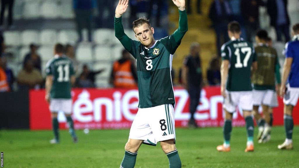 Steven Davis made his Northern Ireland debut in 2005