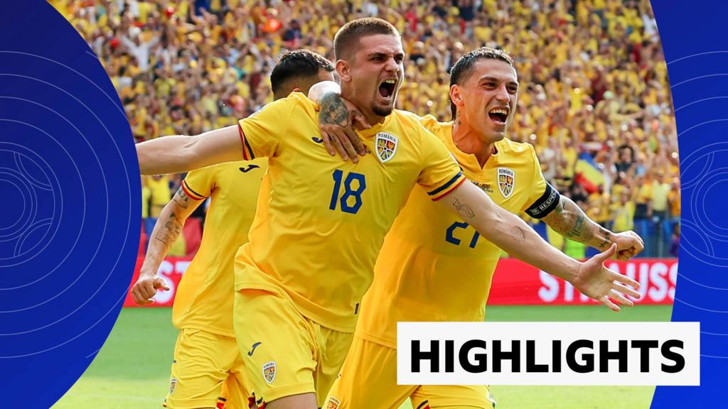 Highlights: Romania and Slovakia reach last 16 with entertaining draw