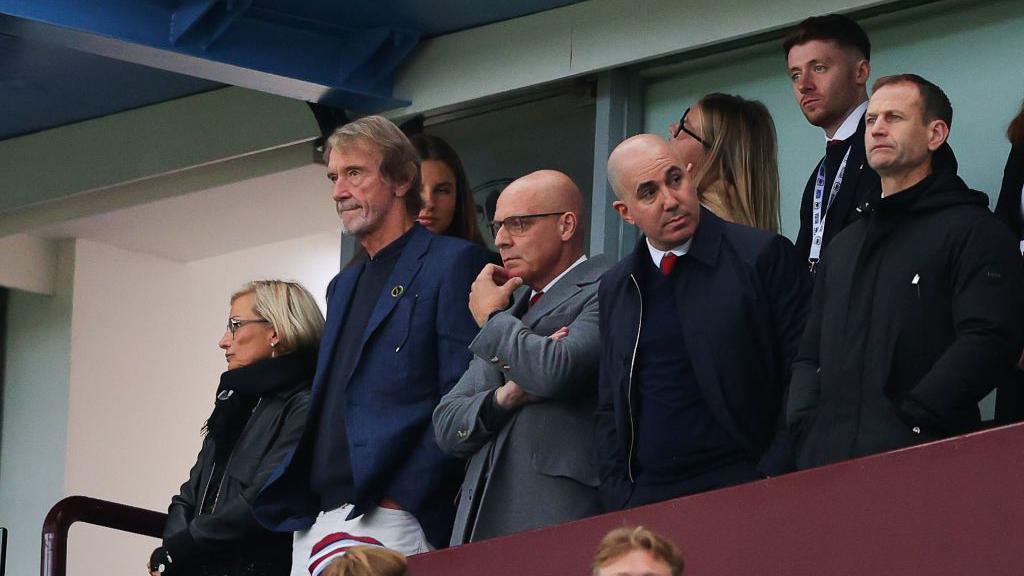 Sir Jim Ratcliffe and Manchester United's board at a Premier League game