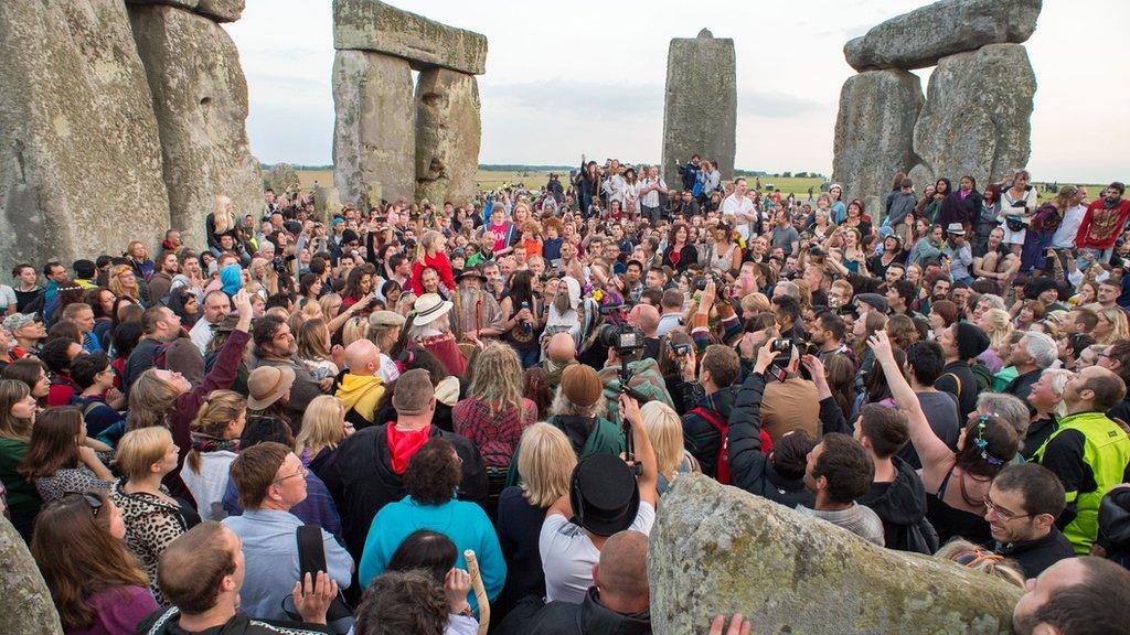 Summer solstice at Stonehenge, Wiltshire