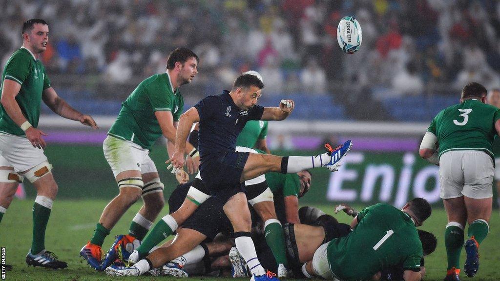 Greig Laidlaw was in a Scotland team that was brushed aside by Ireland at the 2019 World Cup