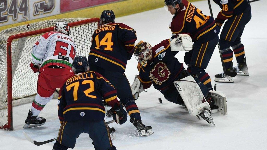 Cardiff Devils Brandon Alderson at Guildford Flames