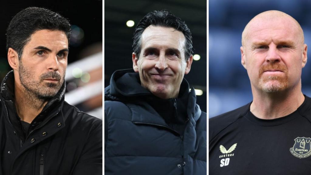 Mikel Arteta, Unai Emery and Sean Dyche