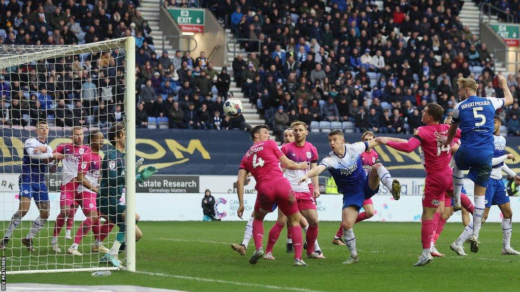 Jack Whatmough scores for Wigan