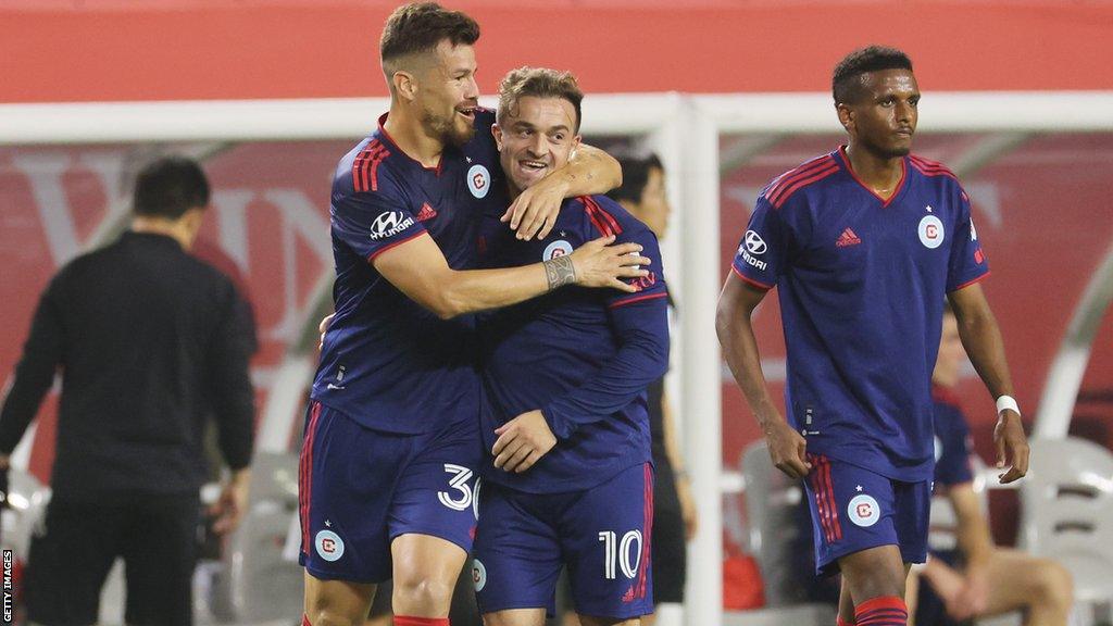 Chicago Fire celebrate