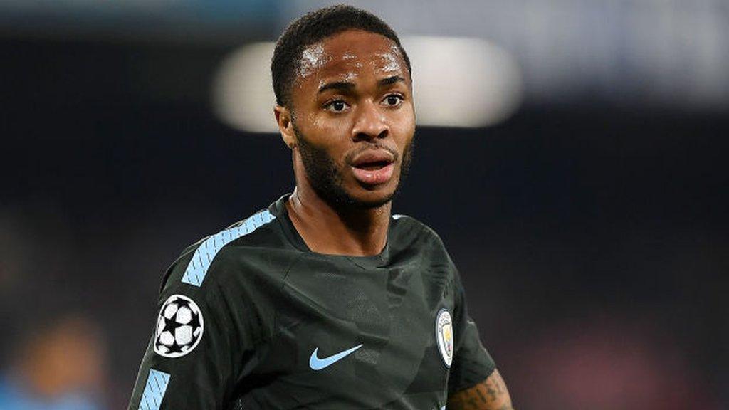 Manchester City winger Raheem Sterling