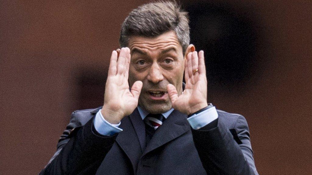 Rangers manager Pedro Caixinha