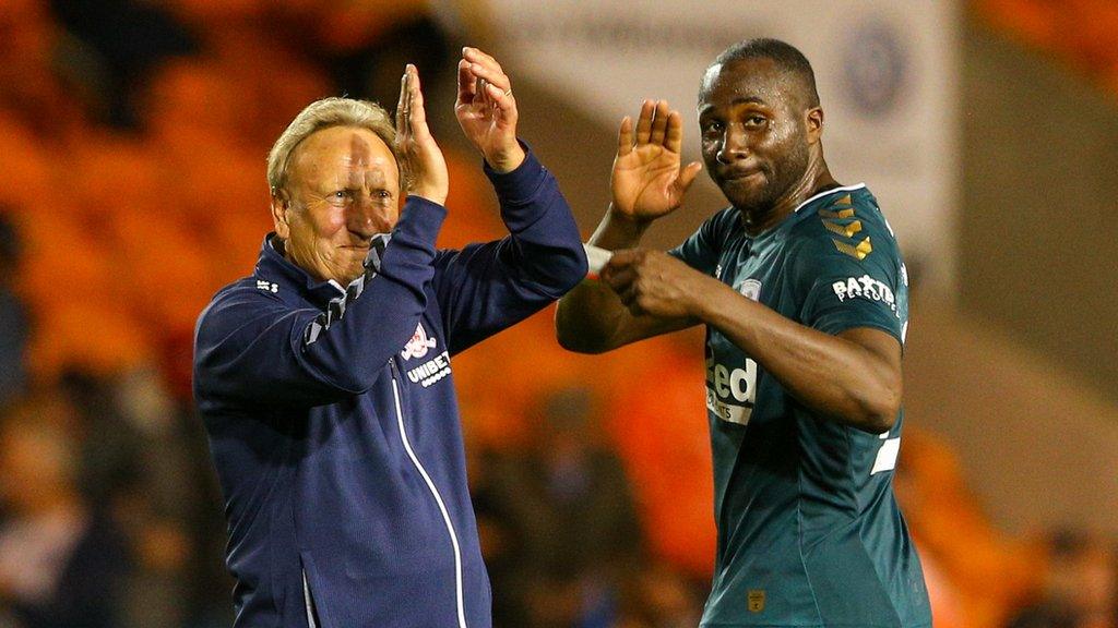 Neil Warnock and Sol Bamba