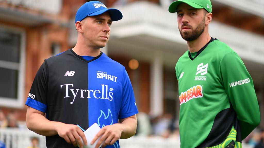 London Spirit captain Dan Lawrence (left) and Southern Brave skipper James Vince (right)