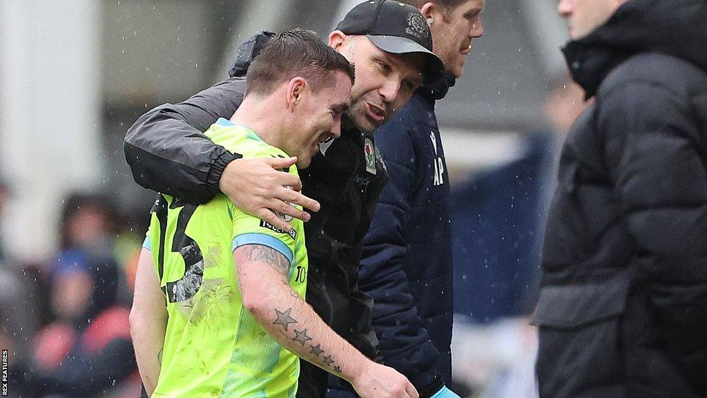 John Fleck shares a laugh with boss John Eustace after shin injury ended his debut against PNE after 15 minutes