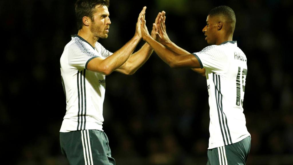 Manchester United celebrate