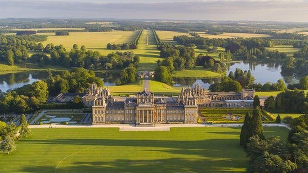 Blenheim Palace - a shot of the South Lawn