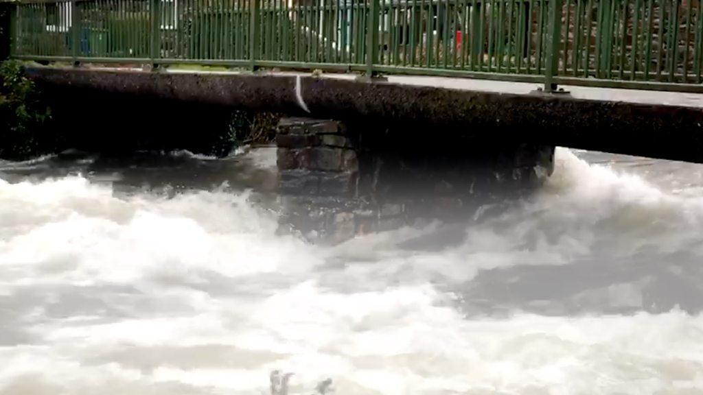 Fast flowing river