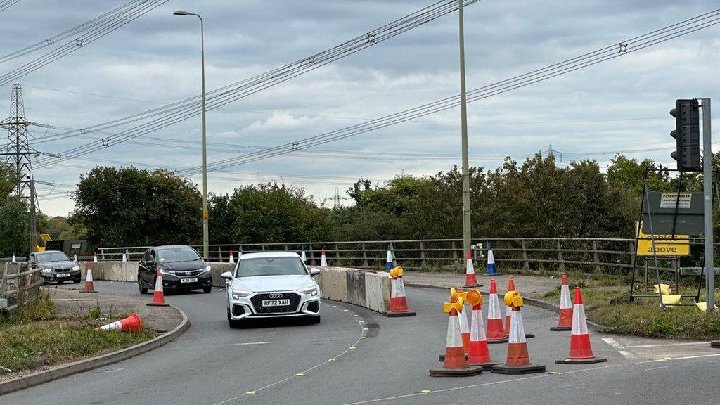 General view of the Botley Interchange in Oxford