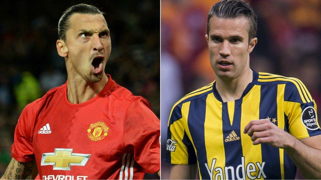 Zlatan Ibrahimovic and Robin van Persie