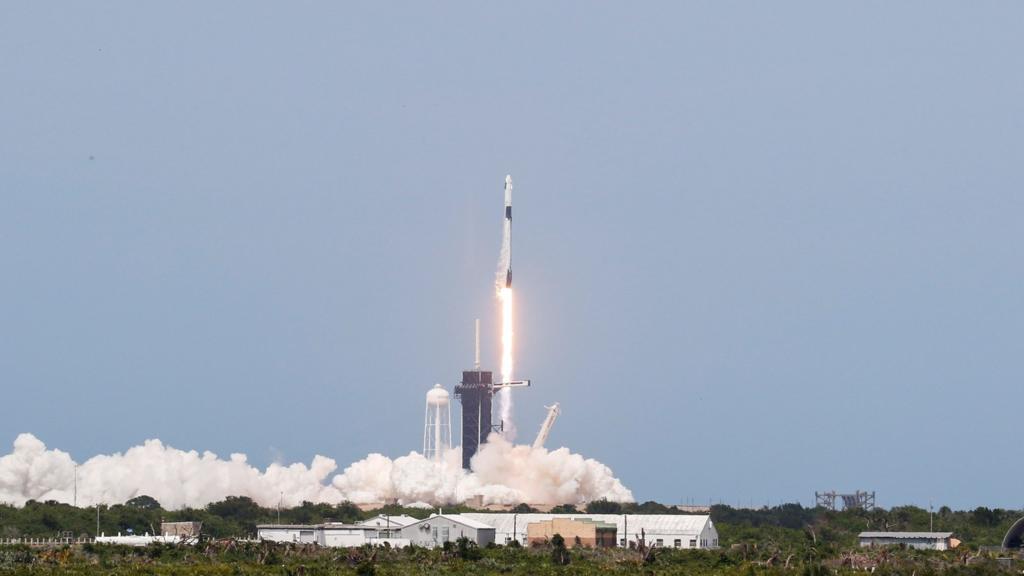 SpaceX Falcon9 rocket takes off