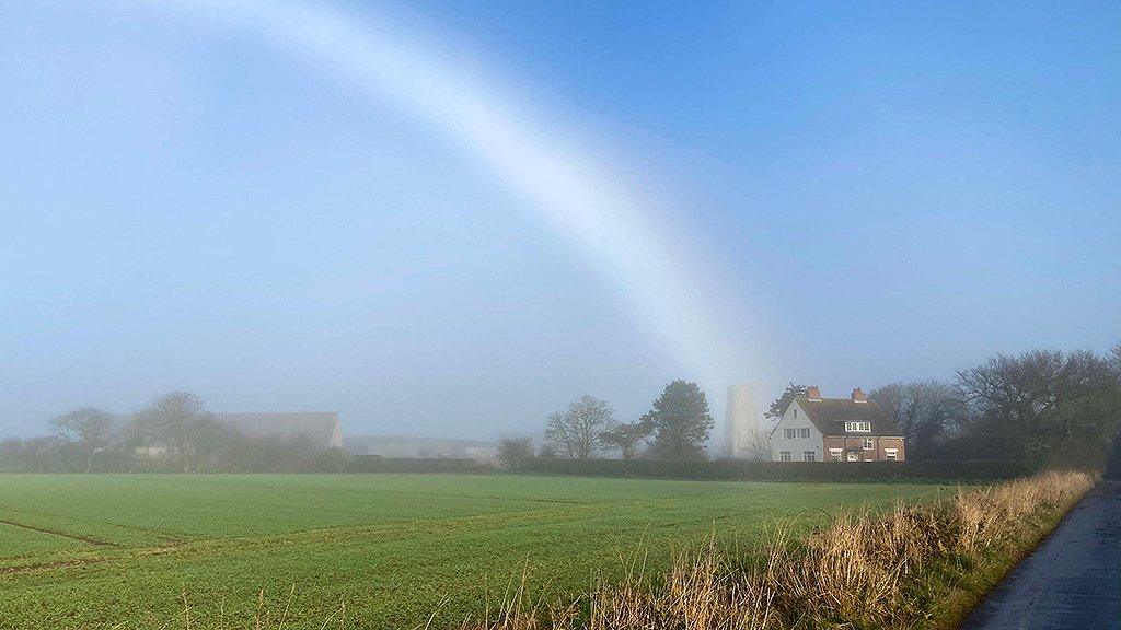 Fogbow at Waxham in Norfolk