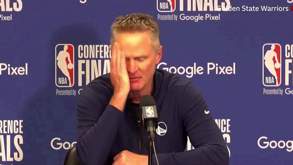 Golden States Warriors coach Steve Kerr condemns US gun controls