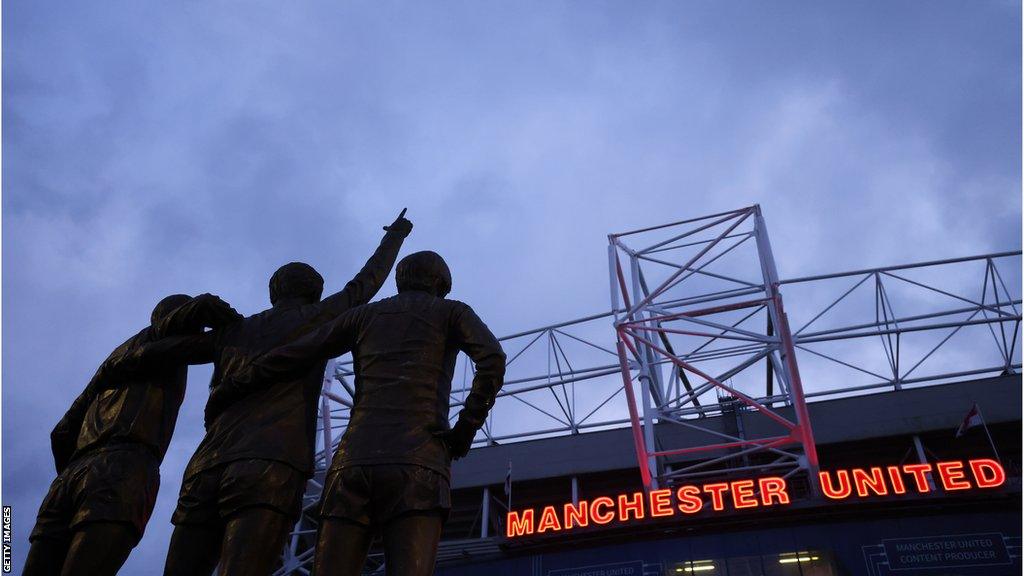 Outside shot of the Main Stand at Old Trafford