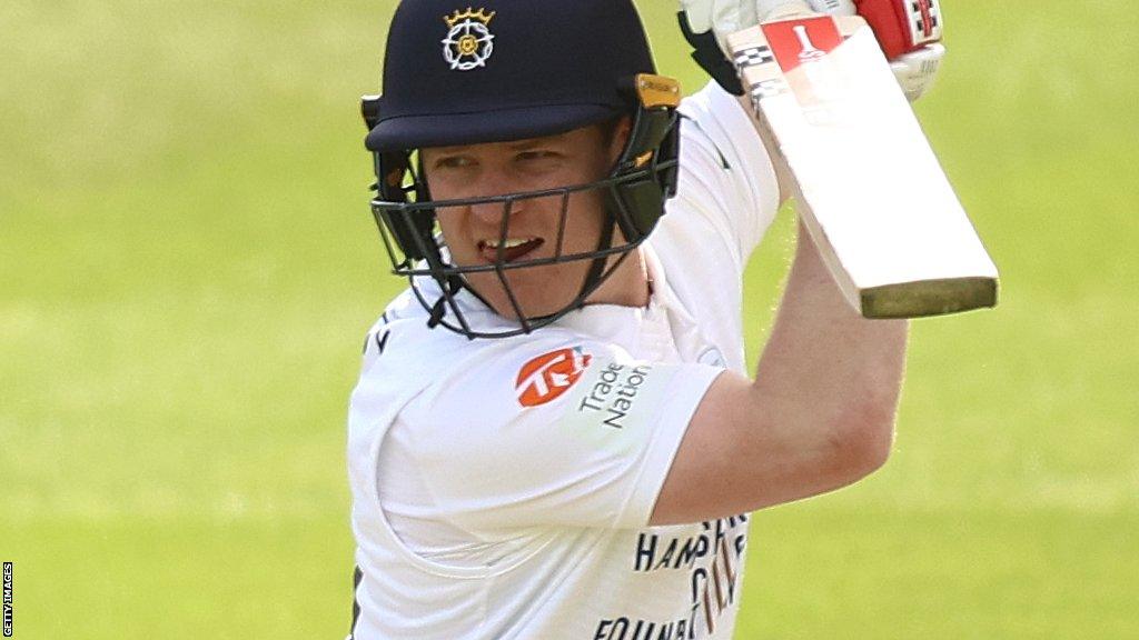 Ben Brown came in with Hampshire on 39-4