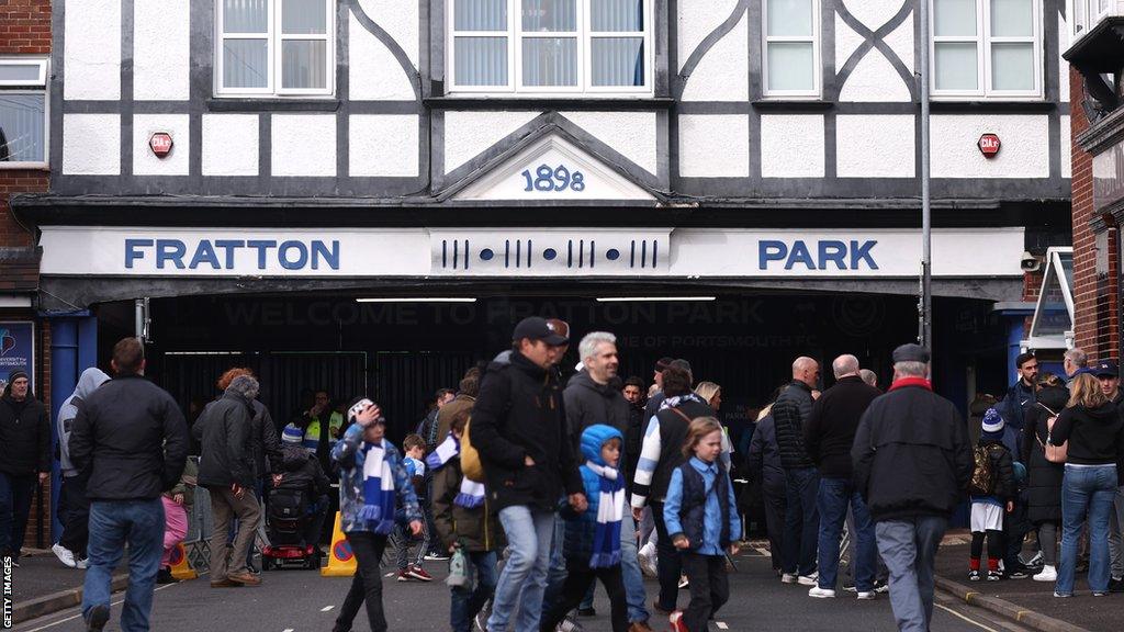 Portsmouth's Fratton Park stadium.