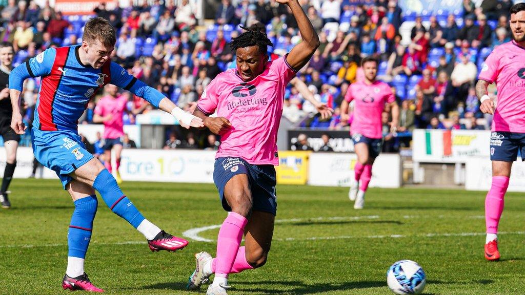 Jay Henderson's strike sent Inverness on their way to victory