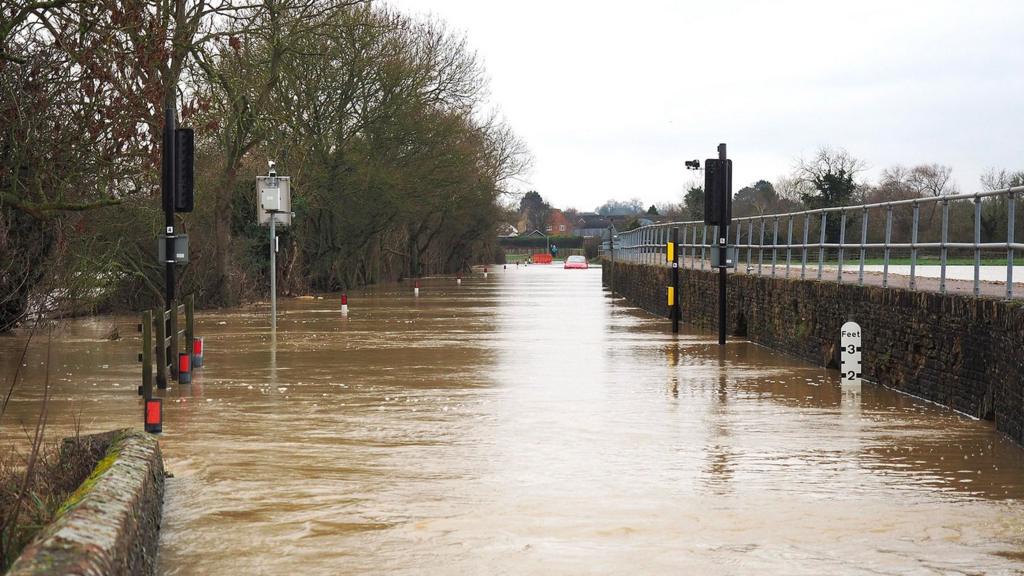 Flooding in Harrold, Bedford