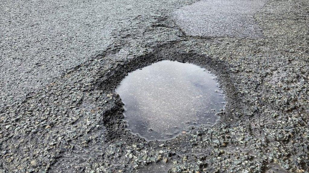 Pothole in Wiltshire