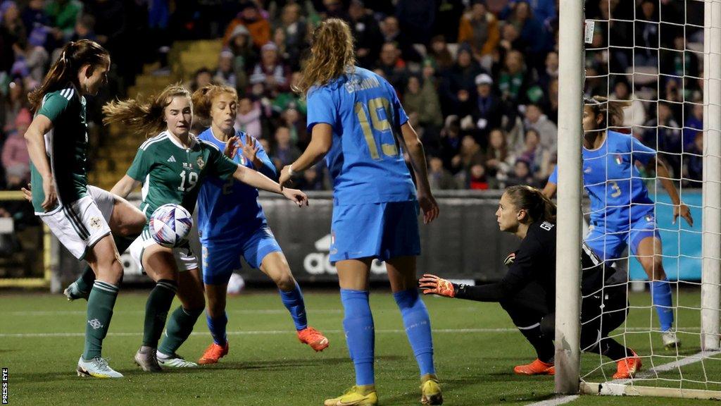 Sarah McFadden scored in the 63rd minute to secure Northern Ireland victory