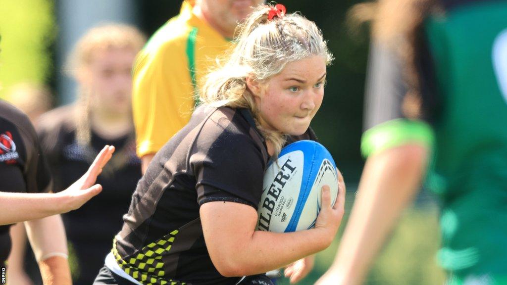 Ulster's Sadhbh McGrath in action against Connacht in the 2022 U18s Interprovincial Championship